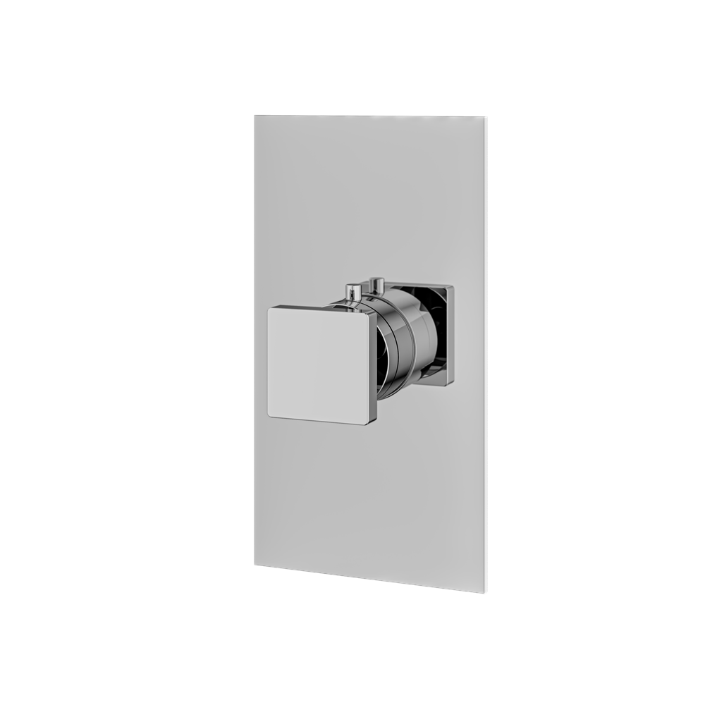 Aquabrass - Square Trim set for thermostatic valve