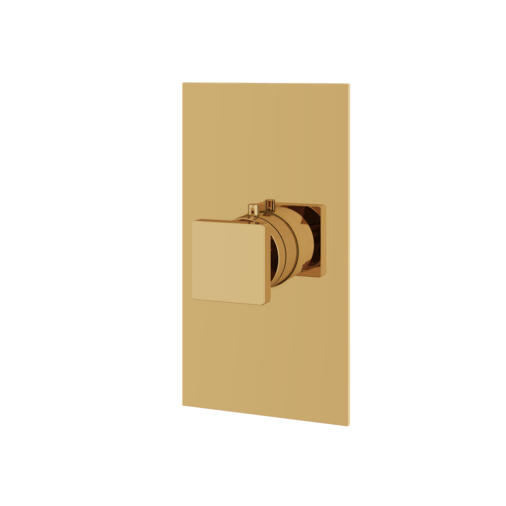 Aquabrass - Square Trim set for thermostatic valve