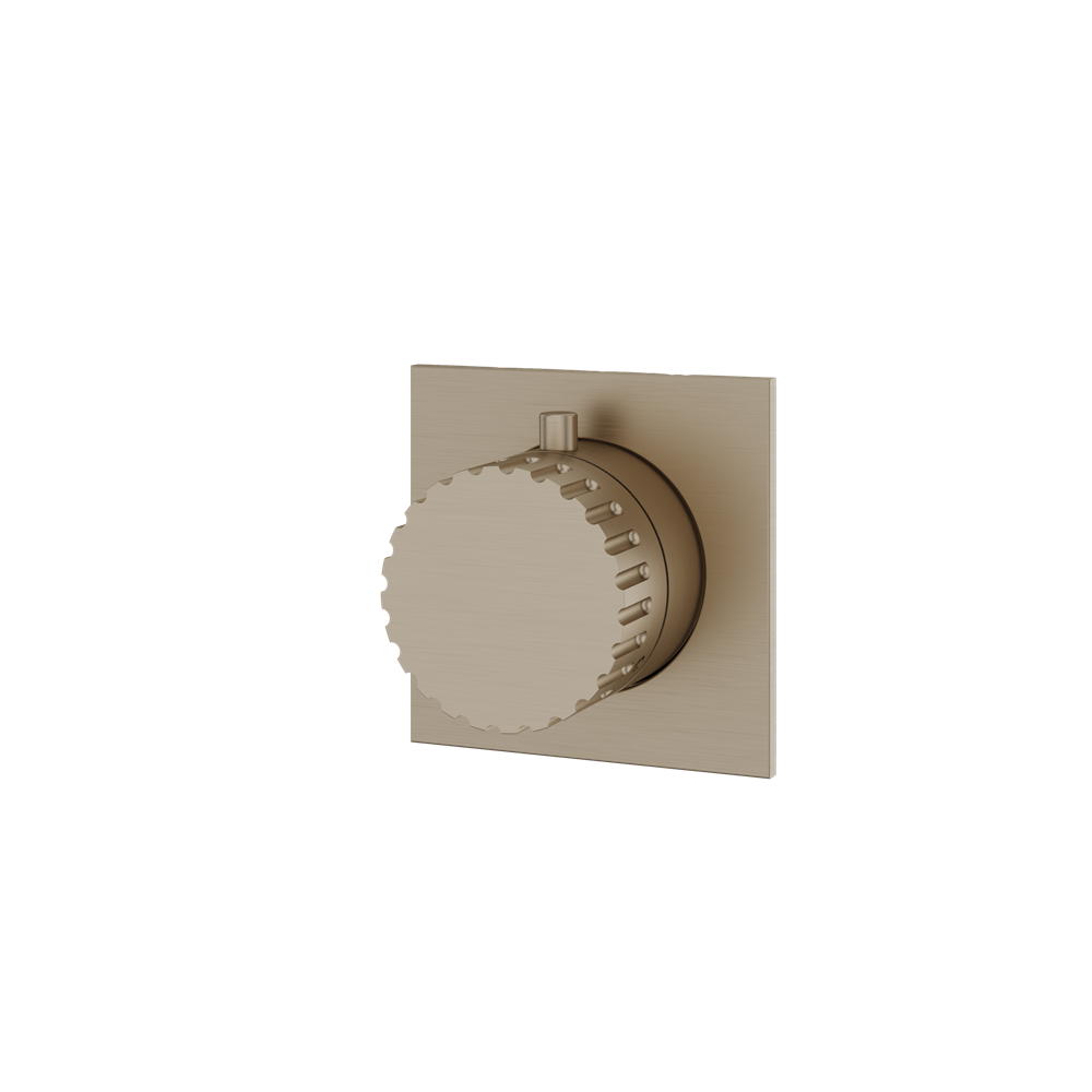 Aquabrass - Tosca Square/Round Trim Set for Diverter Valve - 3-Way non-shared CalGreen compliant