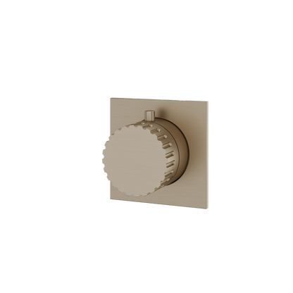 Aquabrass - Tosca Square/Round Trim Set for Diverter Valve - 3-Way Shared