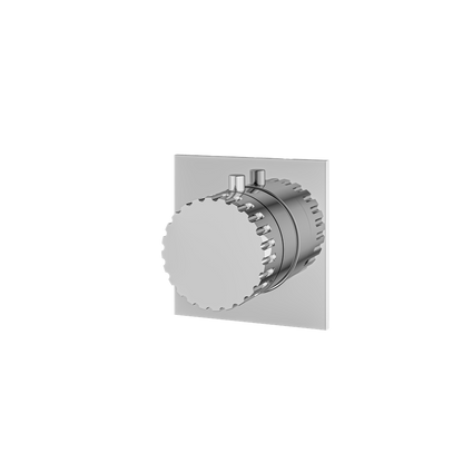 Aquabrass - Tosca Square/Round Trim Set for Diverter Valve - 3-Way Shared