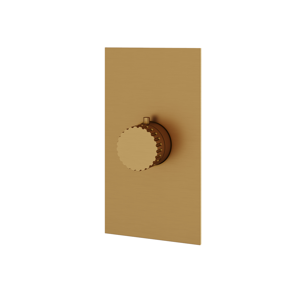 Aquabrass - Tosca Square/Round Trim Set for Thermostatic Valve