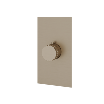 Aquabrass - Tosca Square/Round Trim Set for Thermostatic Valve