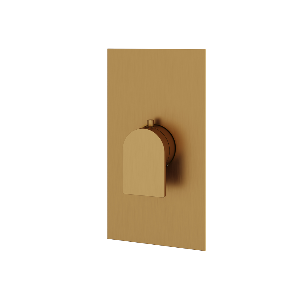 Aquabrass - Alpha Square/Round Trim Set for Thermostatic Valve