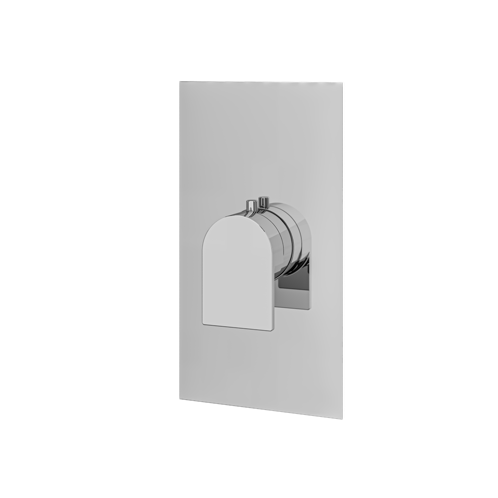Aquabrass - Alpha Square/Round Trim Set for Thermostatic Valve
