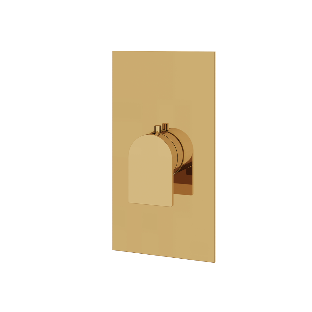 Aquabrass - Alpha Square/Round Trim Set for Thermostatic Valve