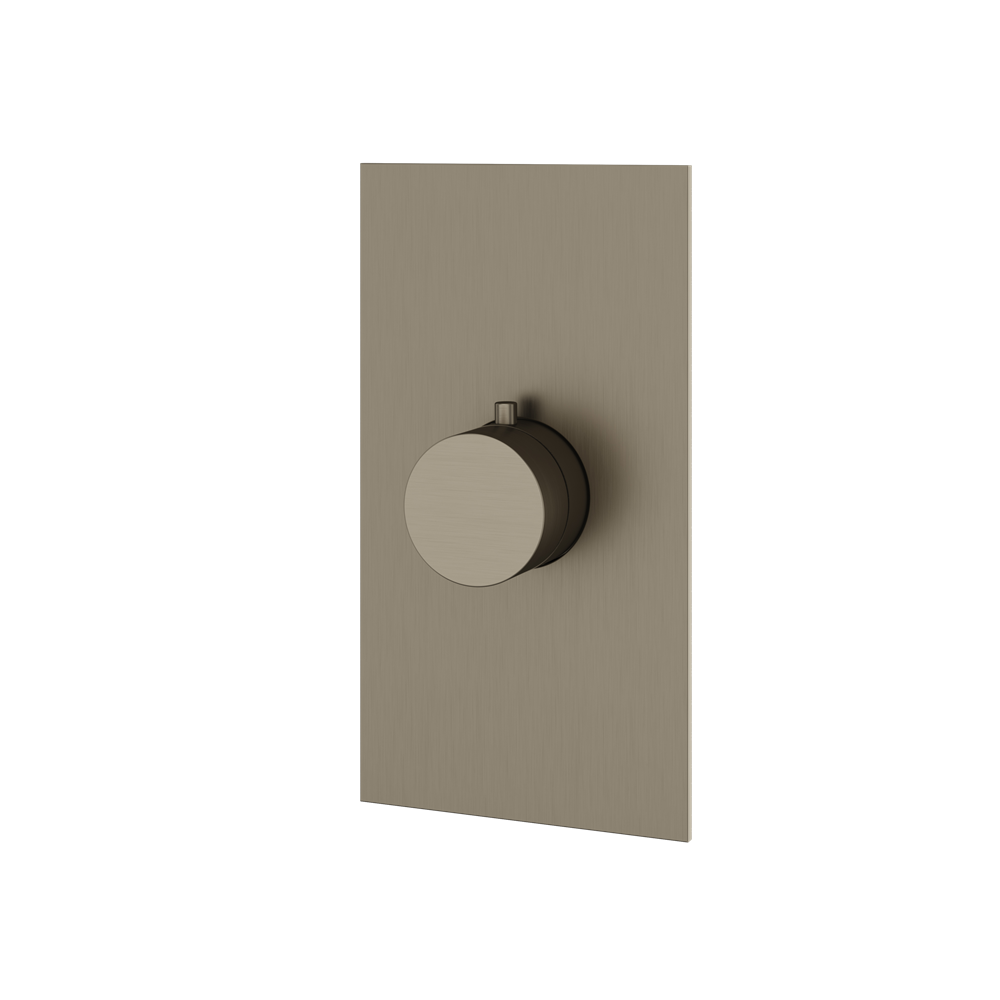 Aquabrass - Square/Round  Trim set for thermostatic valve