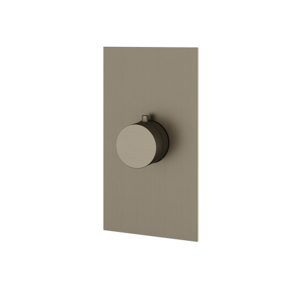 Aquabrass - Square/Round  Trim set for thermostatic valve