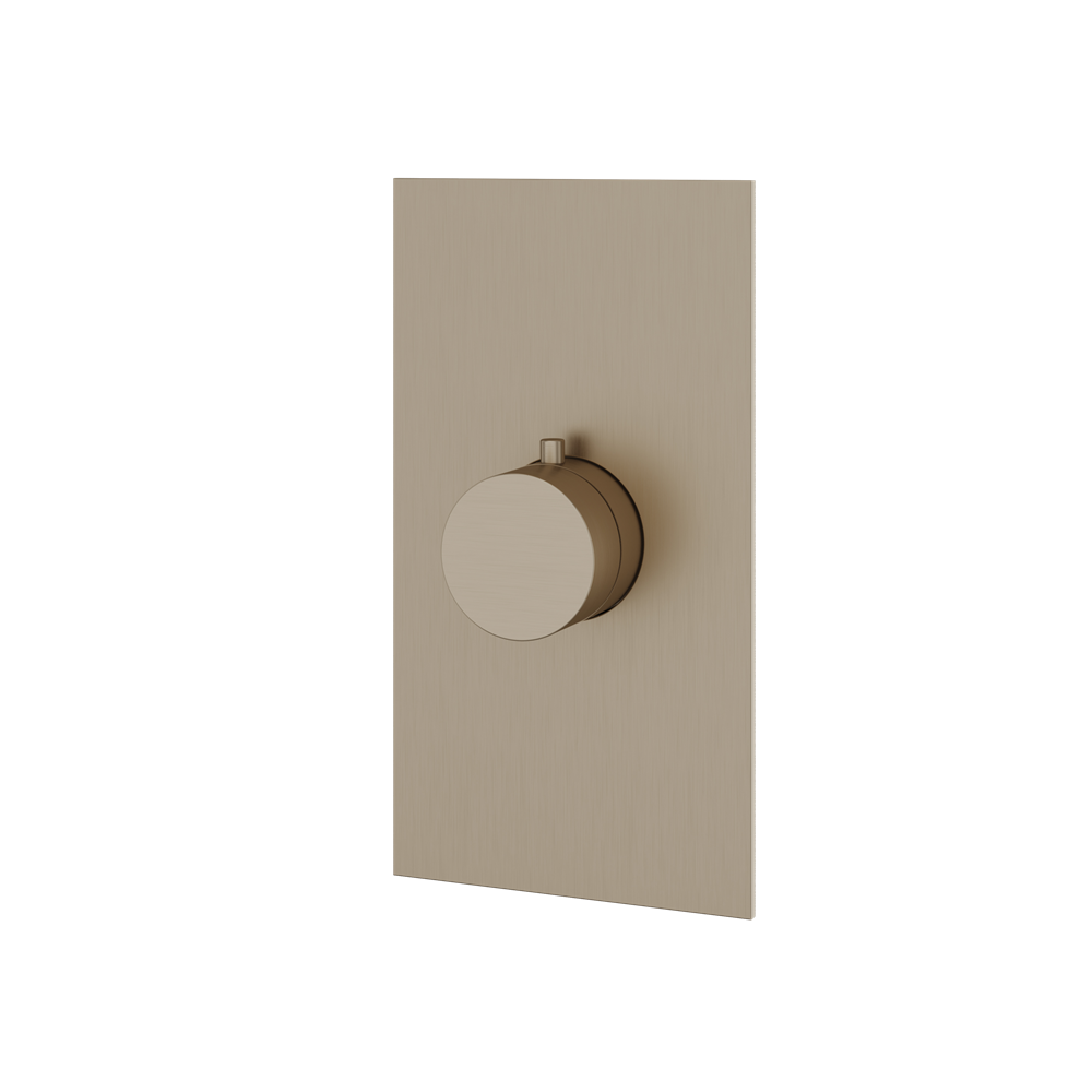 Aquabrass - Square/Round  Trim set for thermostatic valve