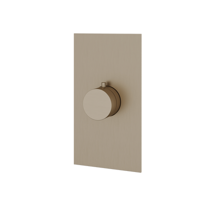 Aquabrass - Square/Round  Trim set for thermostatic valve