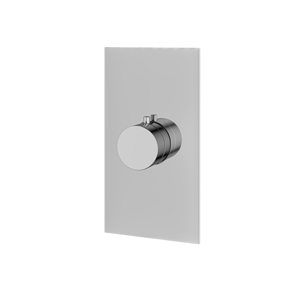 Aquabrass - Square/Round  Trim set for thermostatic valve