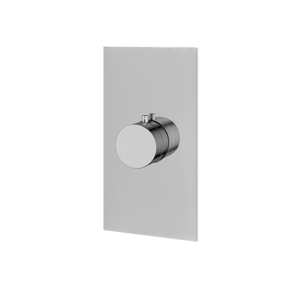 Aquabrass - Square/Round  Trim set for thermostatic valve
