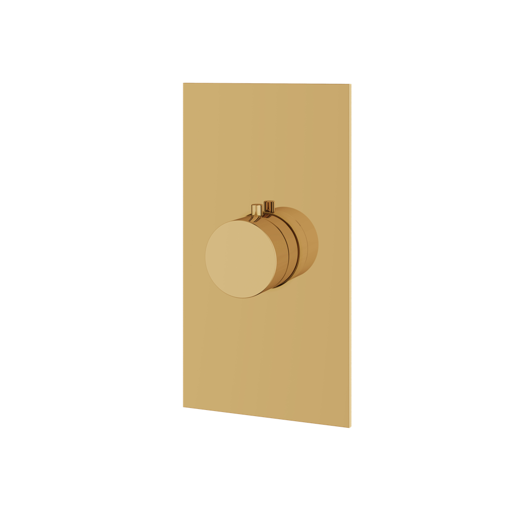 Aquabrass - Square/Round  Trim set for thermostatic valve