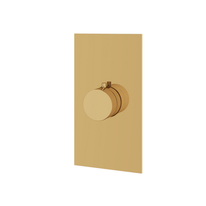 Aquabrass - Square/Round  Trim set for thermostatic valve