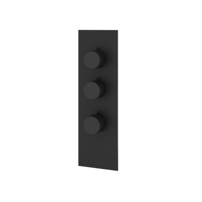 Aquabrass - Tosca Square/Round Trim Set for 2 Shut-Off Thermostatic Valve