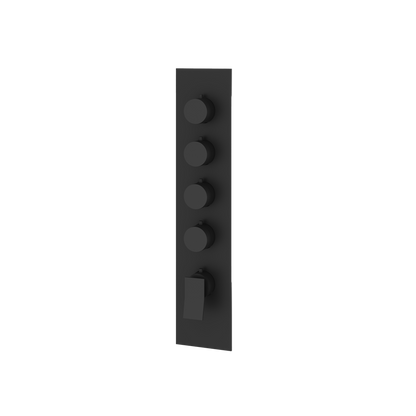 Aquabrass - Chicane Square/Round Trim Set for 4 Shut-Off Thermostatic Valve