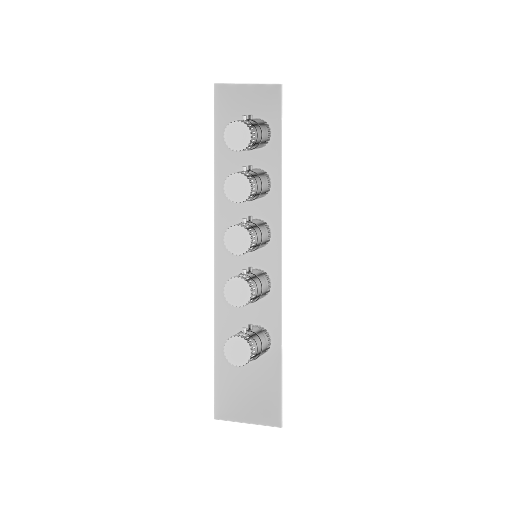 Aquabrass - Tosca Square/Round Trim Set for 4 Shut-Off Thermostatic Valve