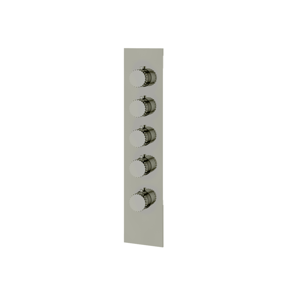 Aquabrass - Tosca Square/Round Trim Set for 4 Shut-Off Thermostatic Valve