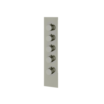 Aquabrass - Tosca Square/Round Trim Set for 4 Shut-Off Thermostatic Valve