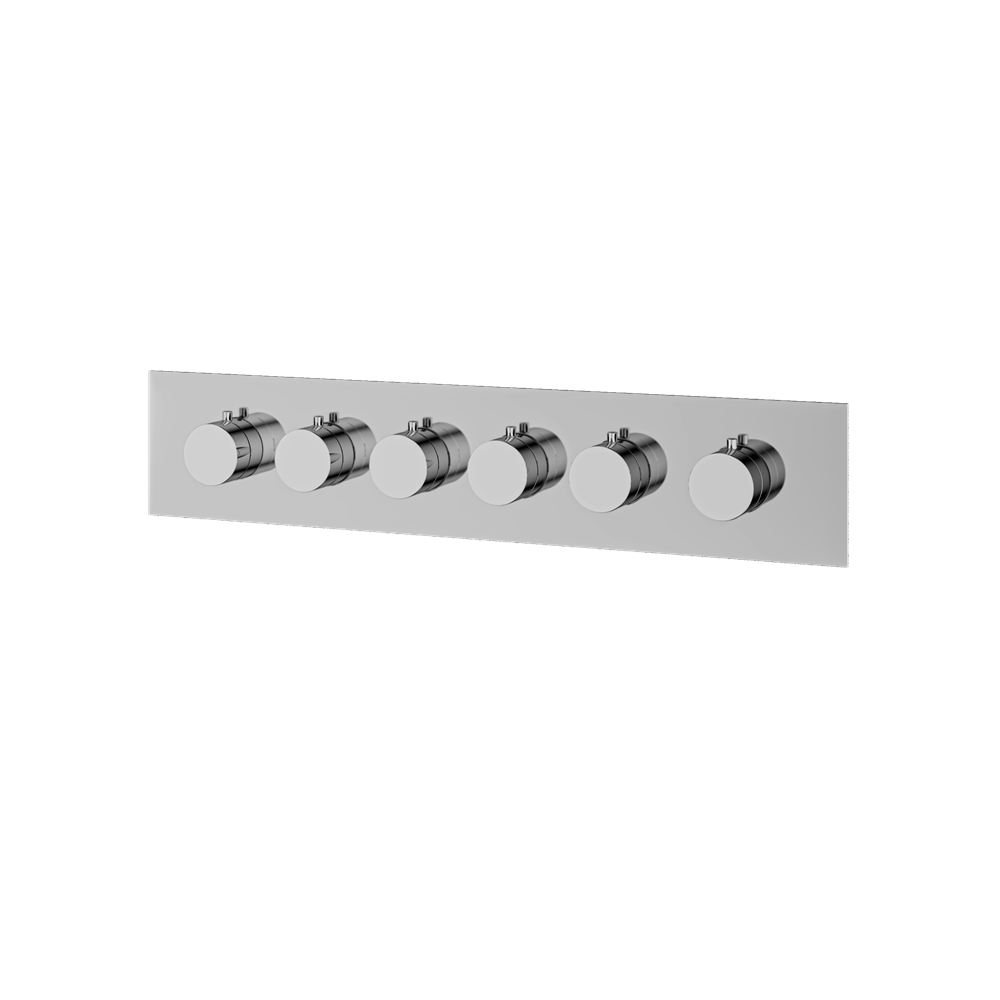 Aquabrass - Square/round trim set for TURBO thermostatic valve T12005