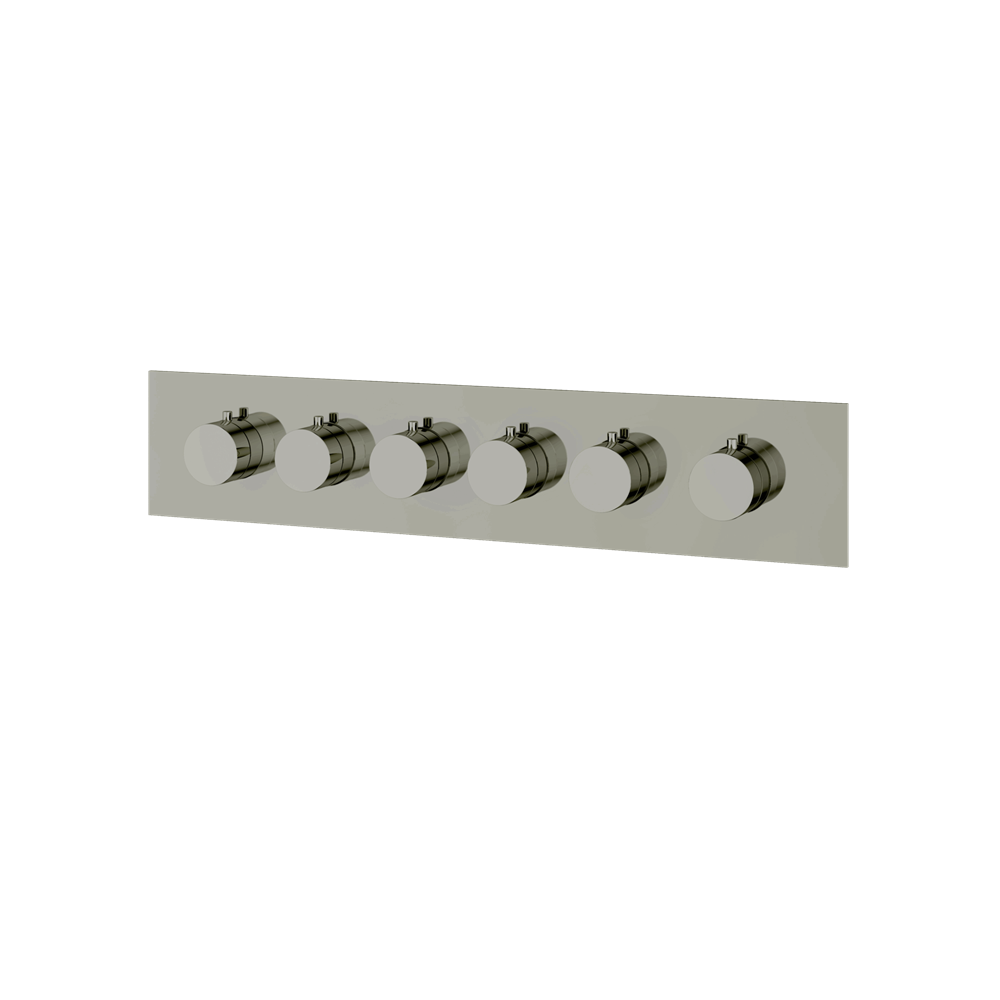 Aquabrass - Square/round trim set for TURBO thermostatic valve T12005