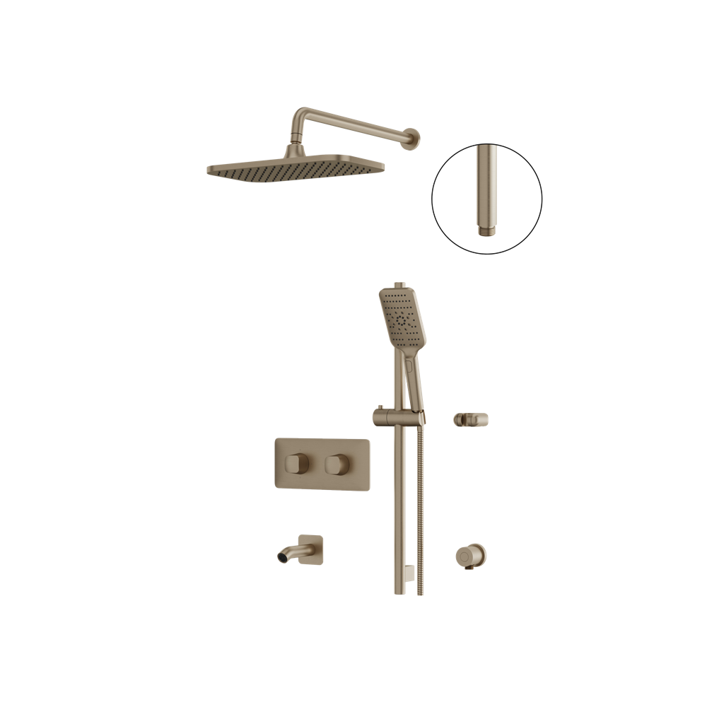 Aquabrass - Inabox Shower Faucet - 3 Way Shared