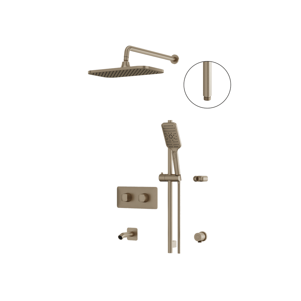 Aquabrass - Inabox Shower Faucet - 3 Way Non Shared - CalGreen