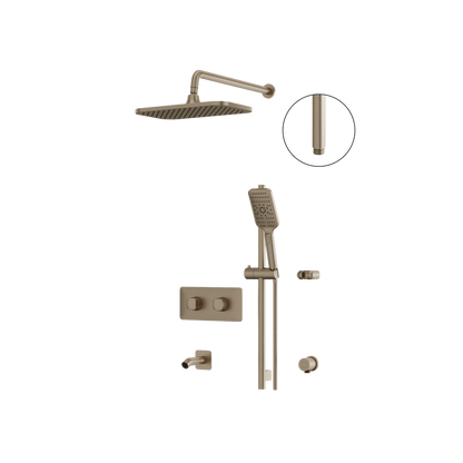 Aquabrass - Inabox Shower Faucet - 3 Way Non Shared - CalGreen