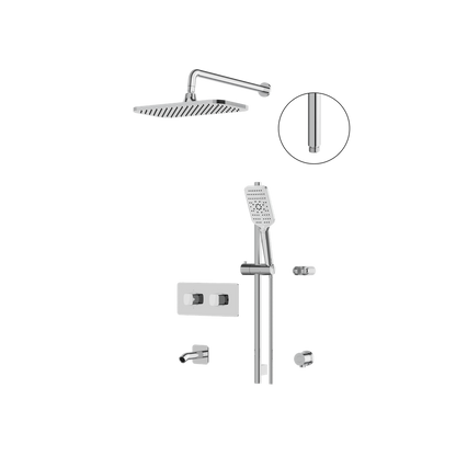 Aquabrass - Inabox Shower Faucet - 3 Way Non Shared - CalGreen