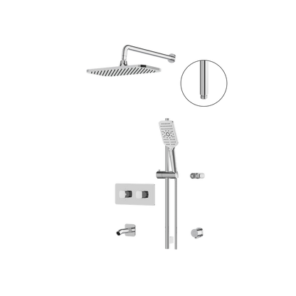 Aquabrass - Inabox Shower Faucet - 3 Way Shared