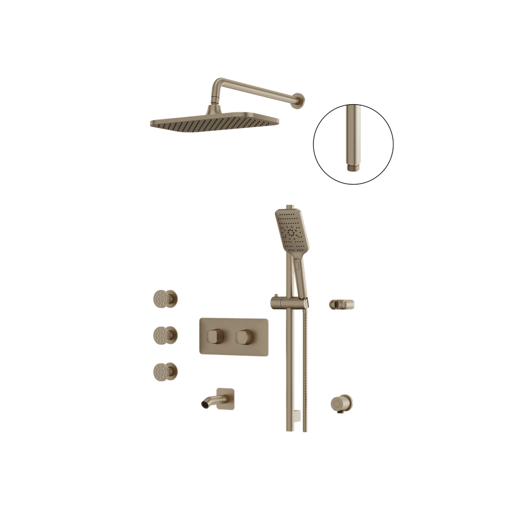 Aquabrass - Inabox Shower Faucet - 3 Way Shared