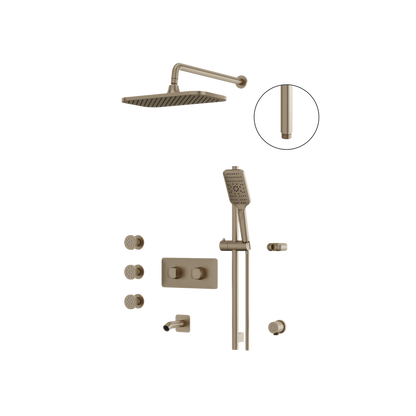 Aquabrass - Inabox Shower Faucet - 3 Way Shared