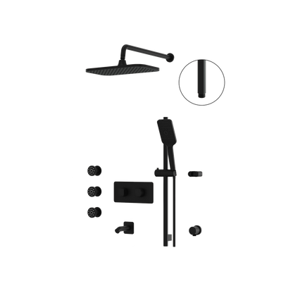Aquabrass - Inabox Shower Faucet - 3 Way Shared