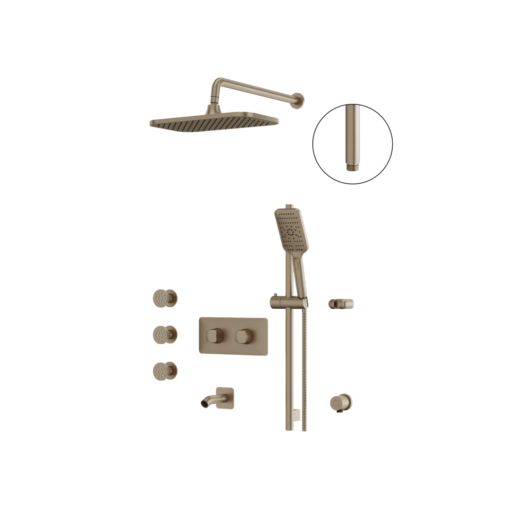 Aquabrass - Inabox Shower Faucet - 3 Way Non Shared - CalGreen