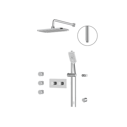 Aquabrass - Inabox Shower Faucet - 3 Way Non Shared - CalGreen