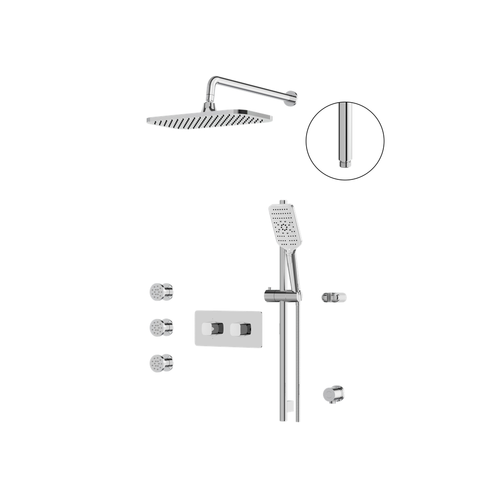 Aquabrass - Inabox Shower Faucet - 3 Way Shared
