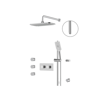 Aquabrass - Inabox Shower Faucet - 3 Way Shared