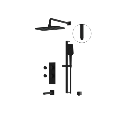 Aquabrass - Miamibox Tub/Shower Faucet- 3 Way Shared