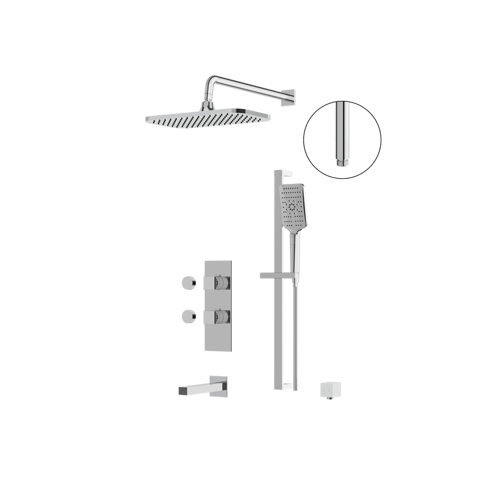 Aquabrass - Miamibox Tub/Shower Faucet-3 Way Non Shared - CalGreen