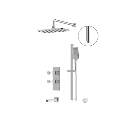 Aquabrass - Miamibox Tub/Shower Faucet- 3 Way Shared