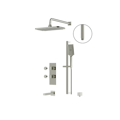 Aquabrass - Miamibox Tub/Shower Faucet- 3 Way Shared