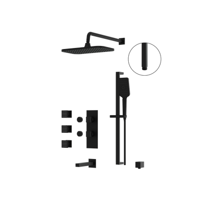 Aquabrass - Miamibox Shower Faucet- 3 Way Shared