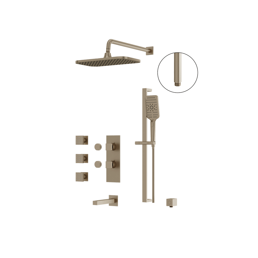 Aquabrass - Miamibox Shower Faucet-3 Way Non Shared - CalGreen