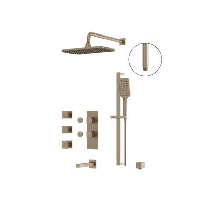 Aquabrass - Miamibox Shower Faucet-3 Way Non Shared - CalGreen