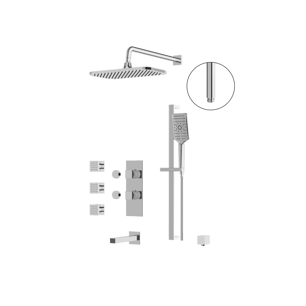 Aquabrass - Miamibox Shower Faucet-3 Way Non Shared - CalGreen