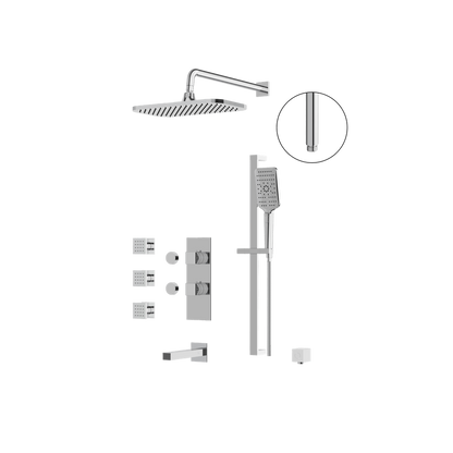 Aquabrass - Miamibox Shower Faucet-3 Way Non Shared - CalGreen