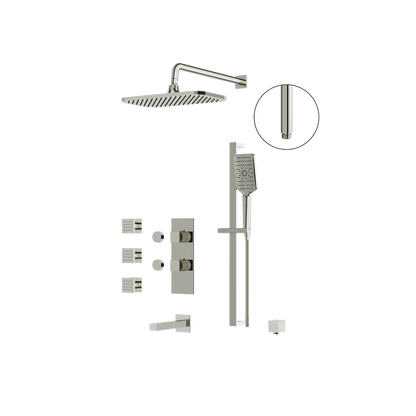 Aquabrass - Miamibox Shower Faucet- 3 Way Shared