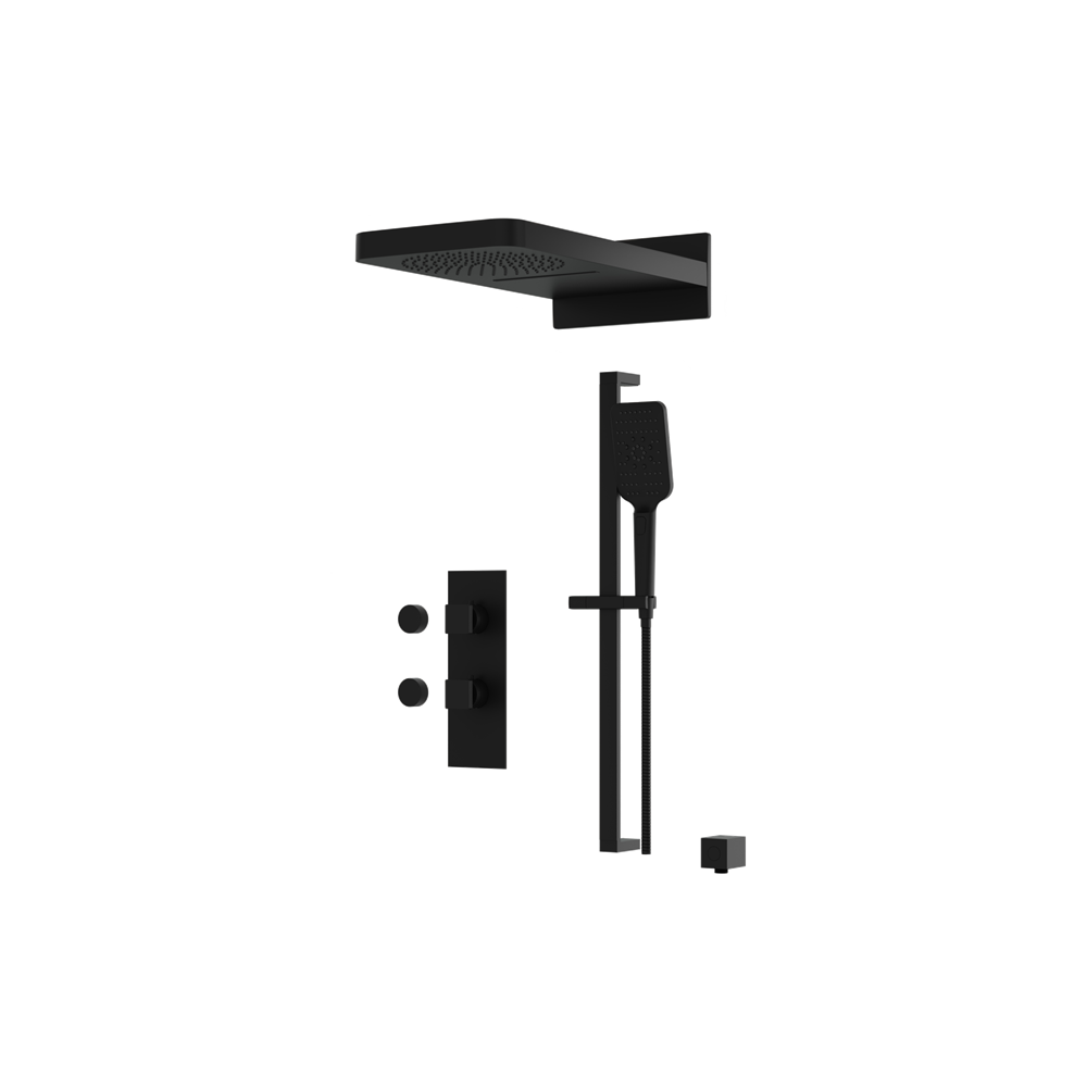 Aquabrass - Miamibox Shower Faucet- 3 Way Shared