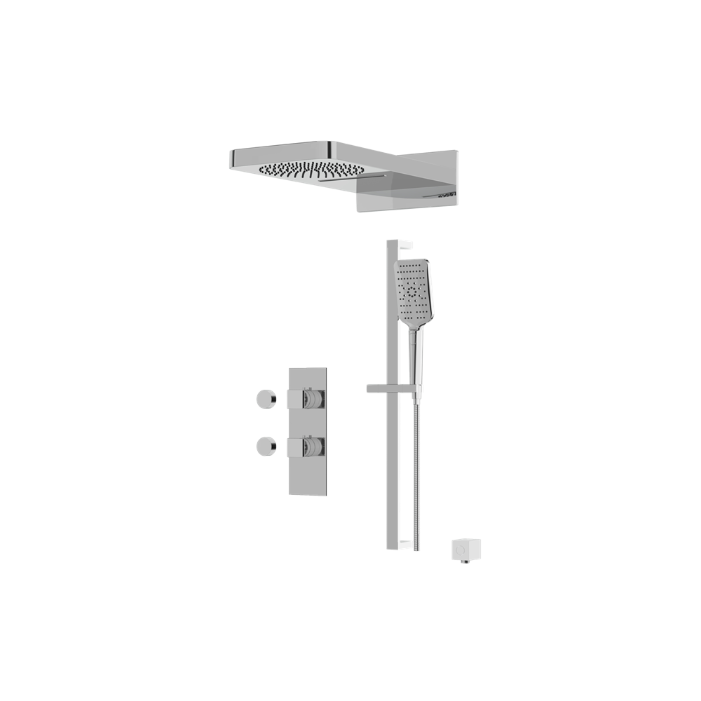 Aquabrass - Miamibox Shower Faucet- 3 Way Shared