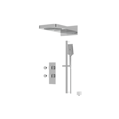 Aquabrass - Miamibox Shower Faucet- 3 Way Shared